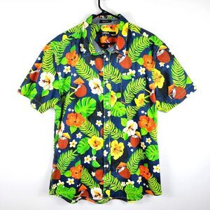 Carbon Slim Fit Hawaiian Shirt Men's XL